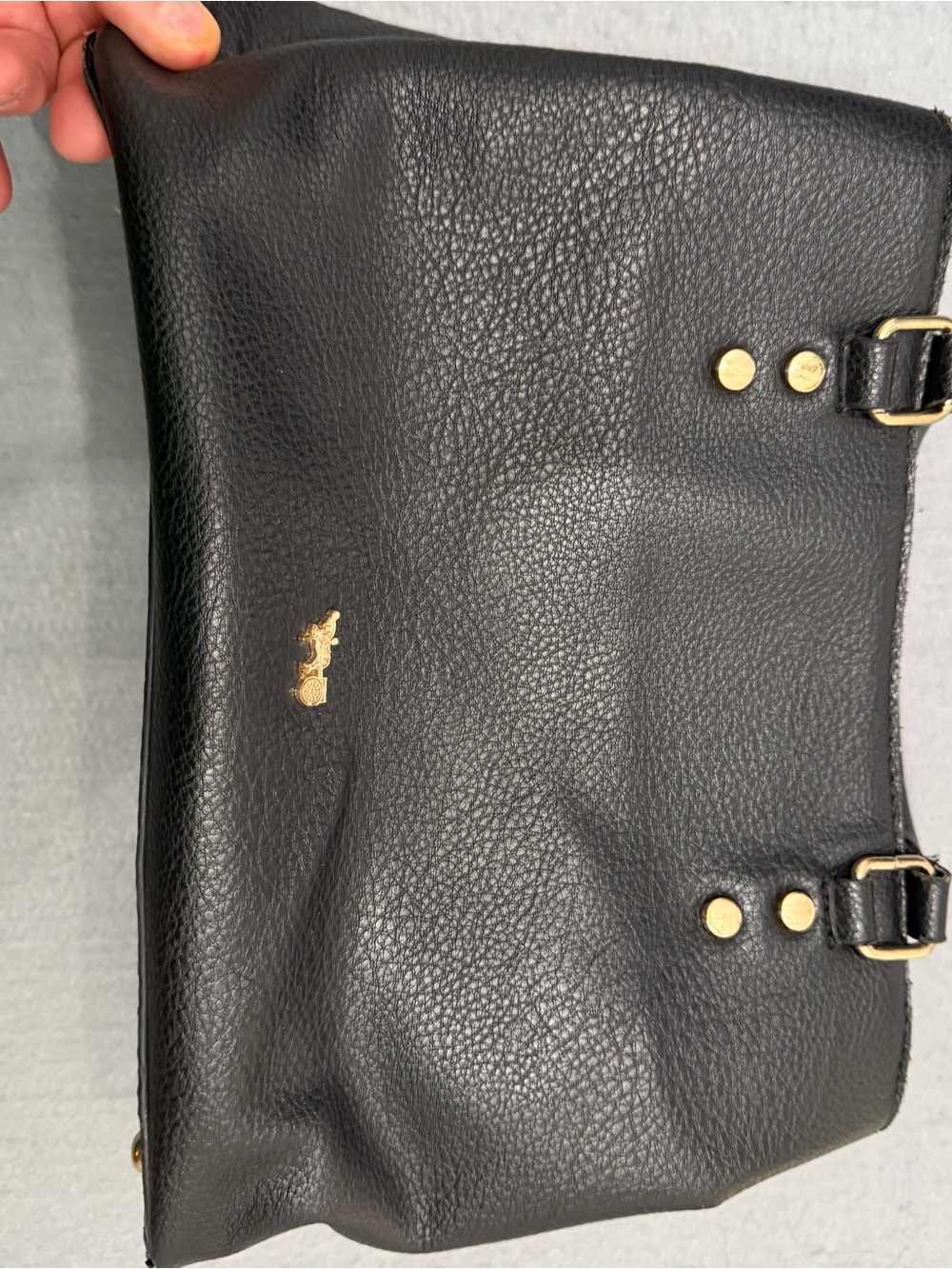 Title: Women’s Matthew + Julian Black Faux Pebbled Leather Handbag